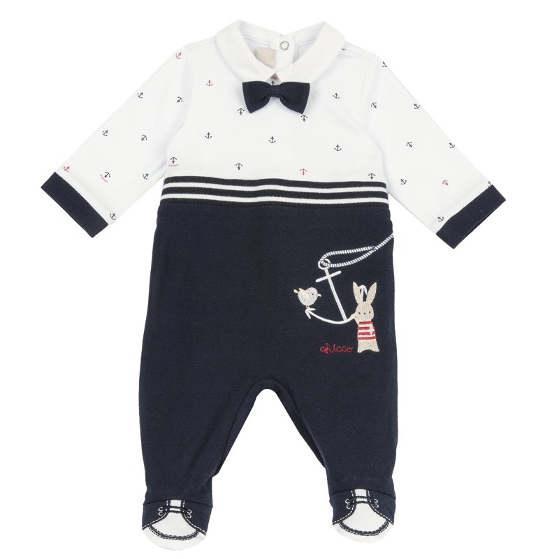 JUMPSUIT - WHITE/BLUE