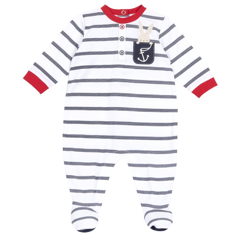 JUMPSUIT - WHITE/BLUE