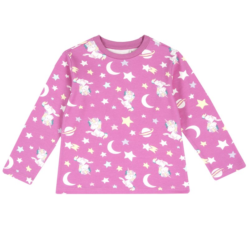 T-SHIRT LONG SLEEVE - PINK PRINTED