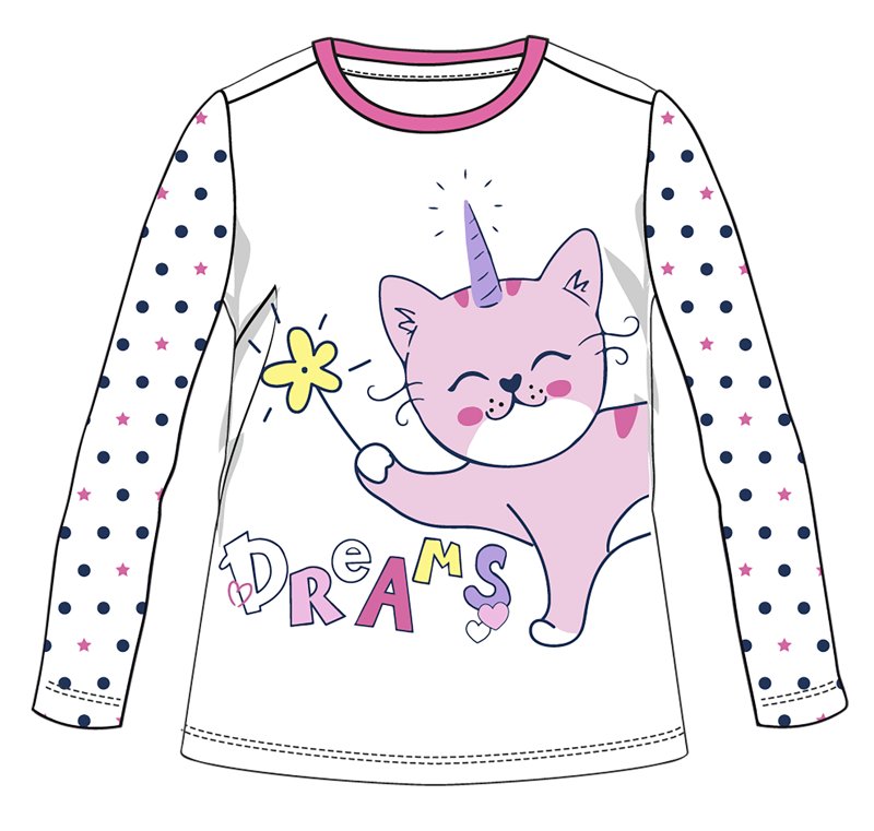 T-SHIRT LONG SLEEVE - NATURAL PRINTED