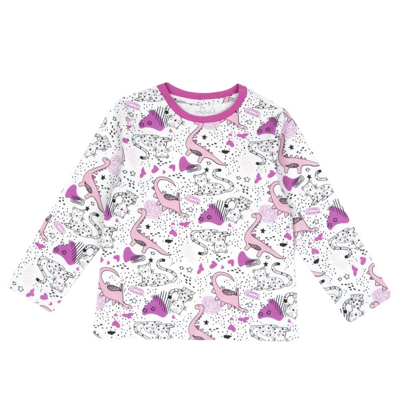 T-SHIRT LONG SLEEVE - NATURAL PRINTED