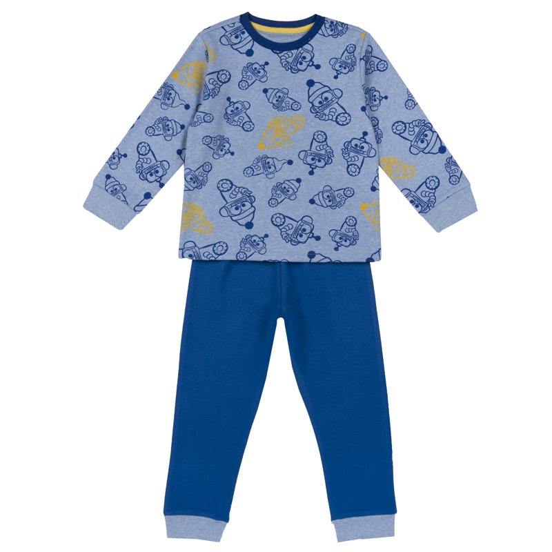 PIJAMA LONG SLEEVE - MEDIUM BLUE