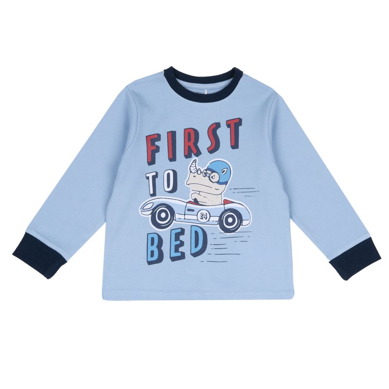 T-SHIRT LONG SLEEVE - DARK LIGHT BLUE