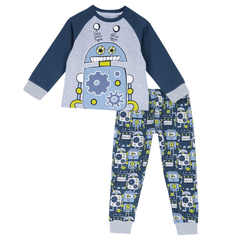 PIJAMA LONG SLEEVE - MEDIUM GREY