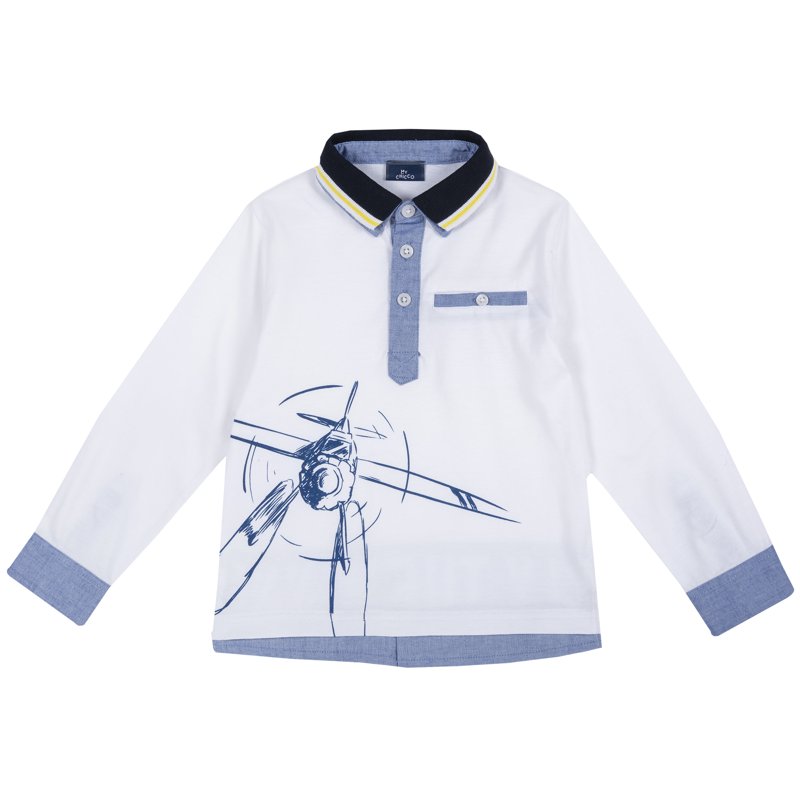 POLO LONG SLEEVE - WHITE