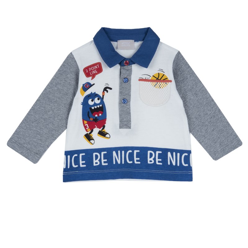 POLO LONG SLEEVE - WHITE