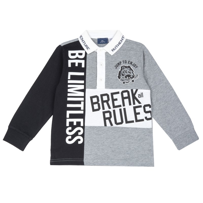 POLO LONG SLEEVE - LIGHT GREY