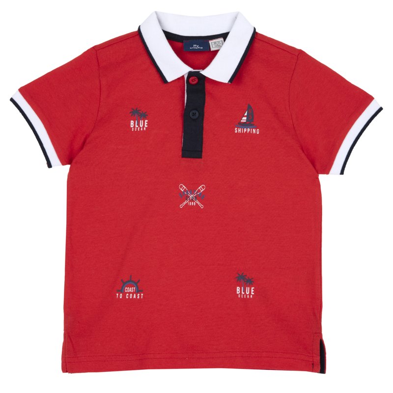 POLO SHORT SLEEVE - MEDIUM RED