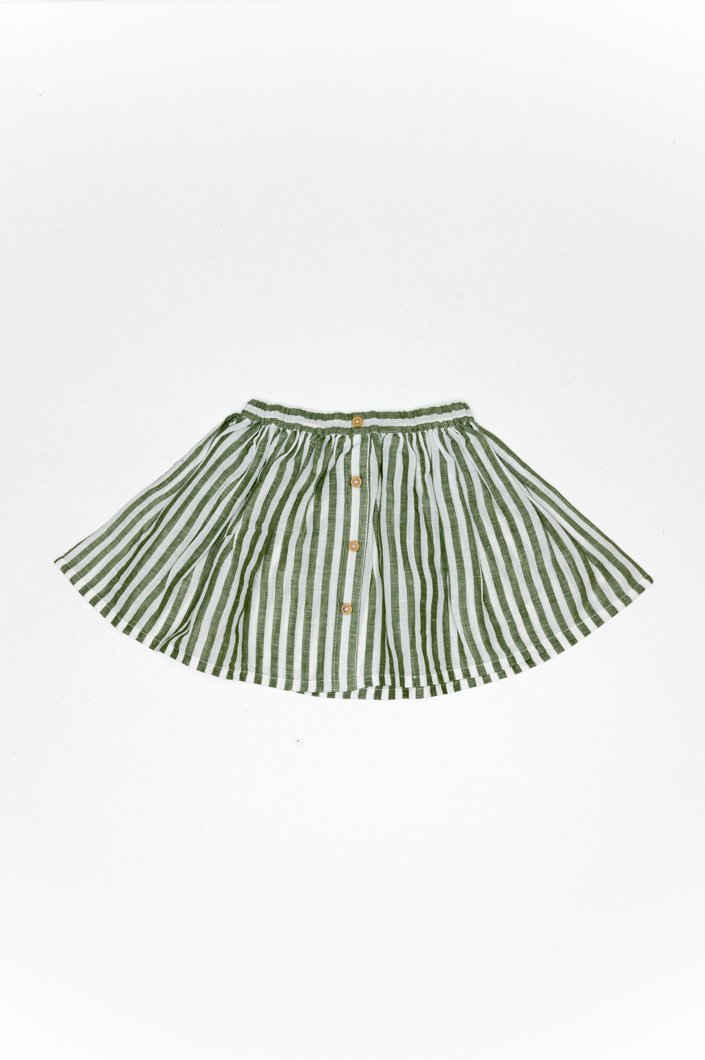 SKIRT - NATURAL STRIPED