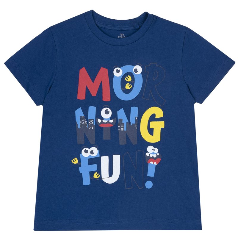 T-SHIRT SHORT SLEEVE - MEDIUM BLUE