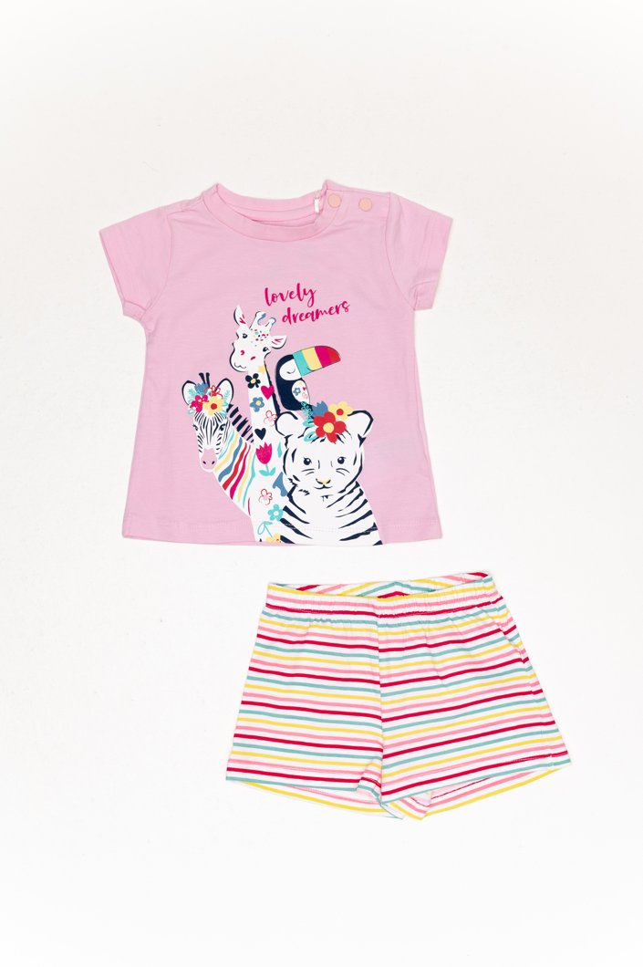 PIJAMA SHORT SLEEVE - LIGHT PINK