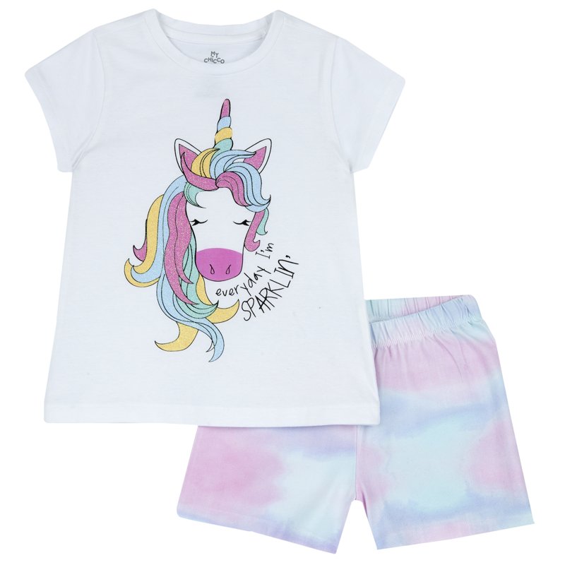 PIJAMA SHORT SLEEVE - LILAC PRINTED