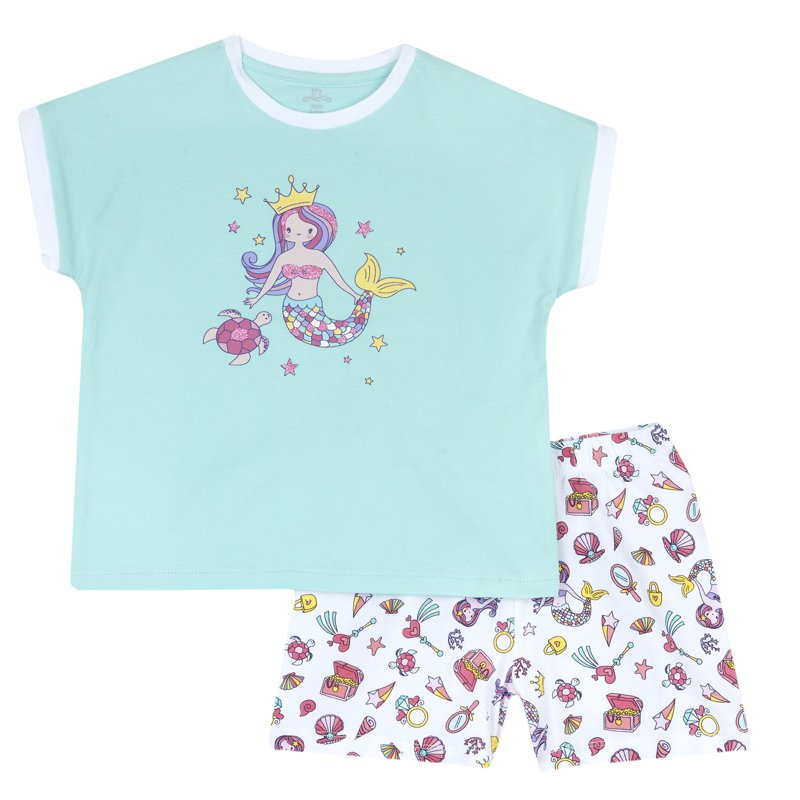 PIJAMA SHORT SLEEVE - MEDIUM LIGHT BLUE