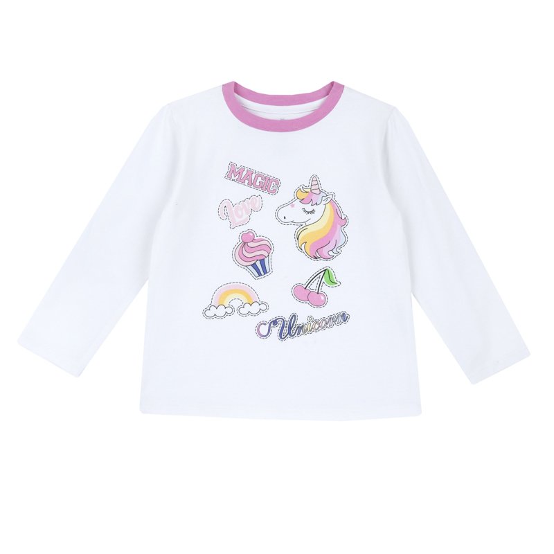 T-SHIRT LONG SLEEVE - NATURAL PRINTED