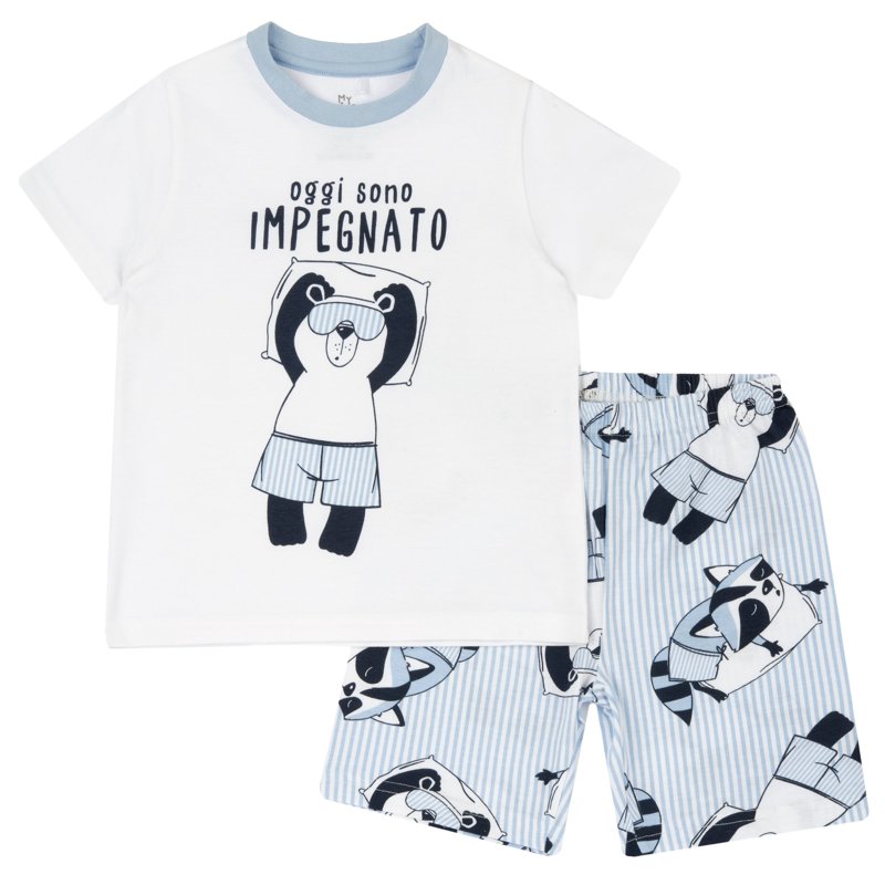 PIJAMA SHORT SLEEVE - WHITE