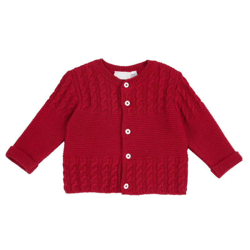 CARDIGAN - DARK RED