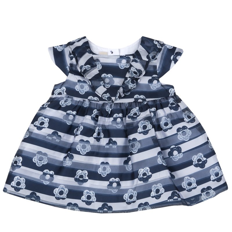 DRESS SLEEVELESS - WHITE/BLUE