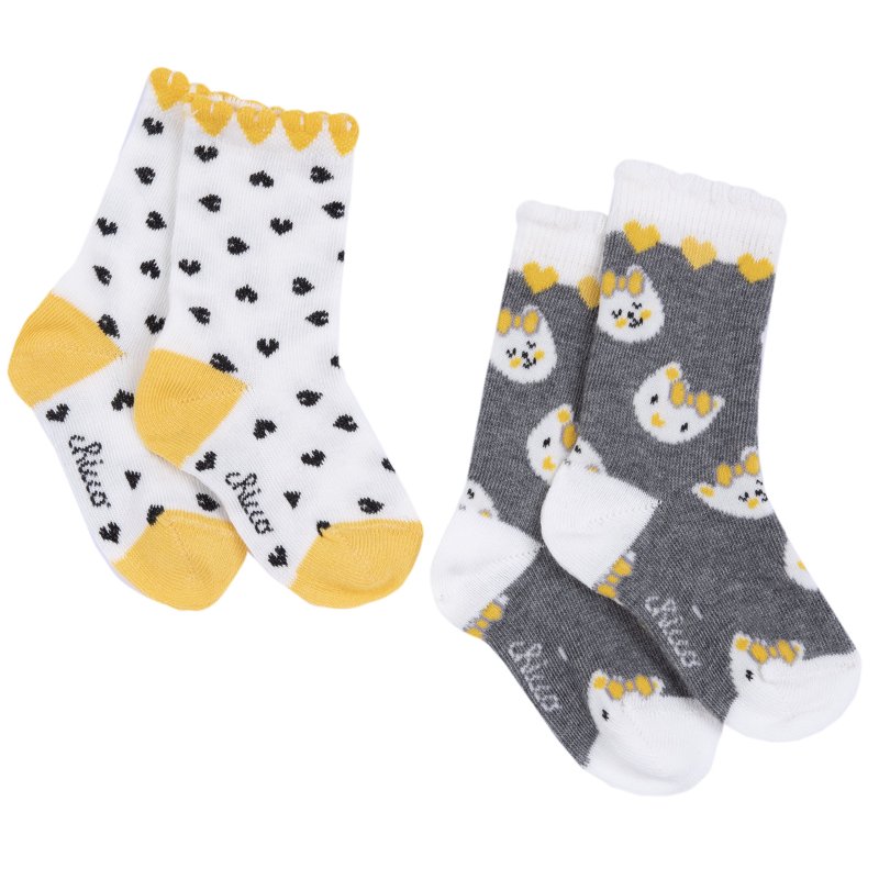 KNEE-HIGH SOCKS 2 PACK - NATURAL