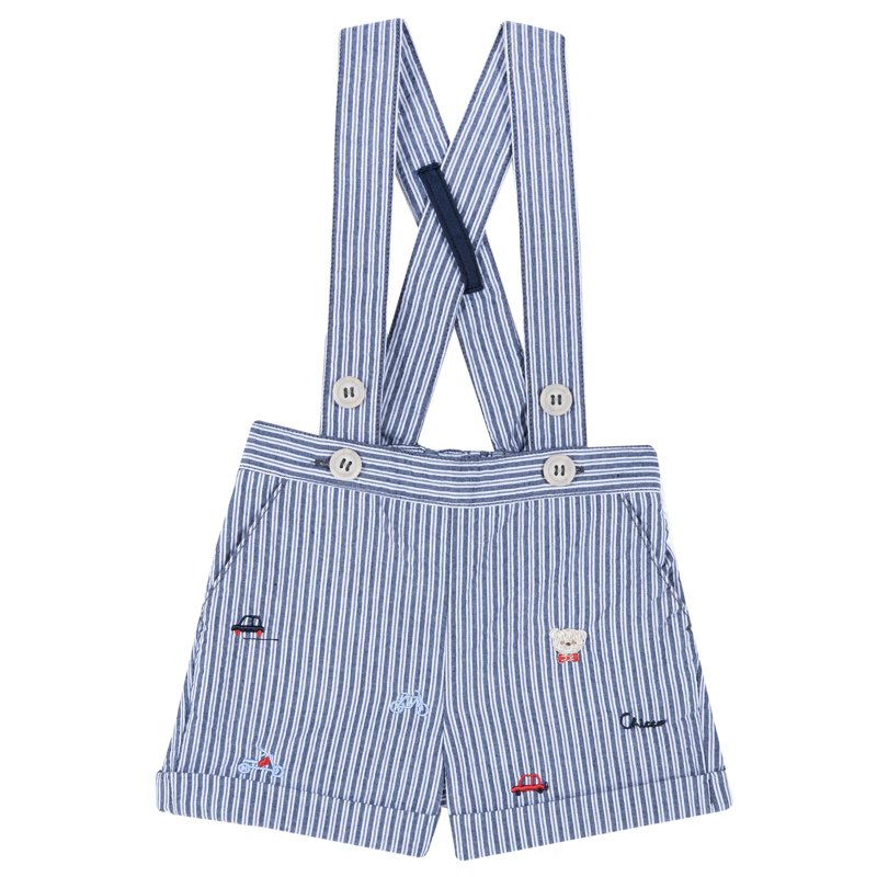 SHORTS - WHITE/BLUE