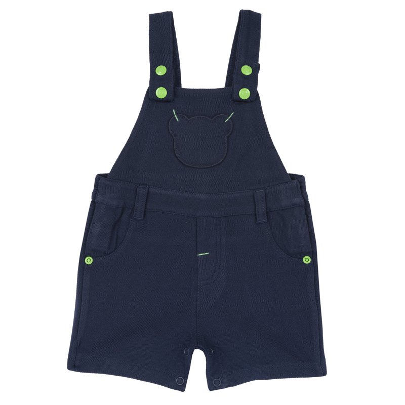 SHORT DUNGAREES - DARK BLUE