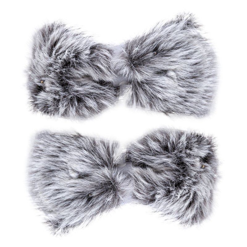 SET 2: HAIR ACCESSORIES - LIGHT GREY