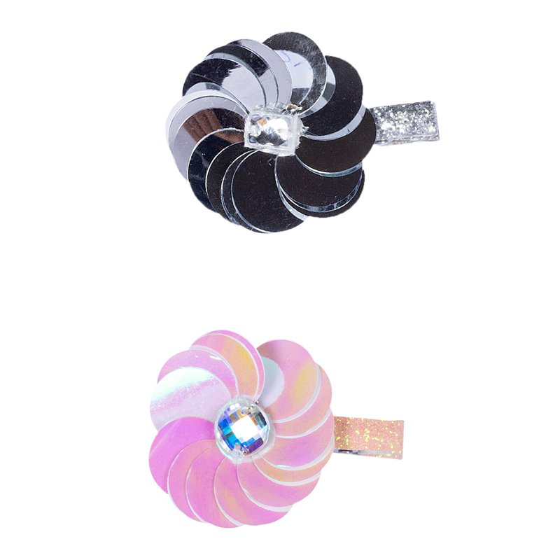 SET 2: HAIR ACCESSORIES - LIGHT GREY