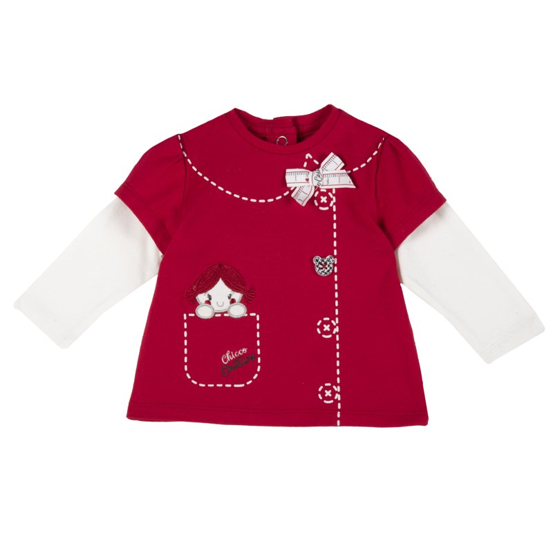 T-SHIRT LONG SLEEVE - MEDIUM RED