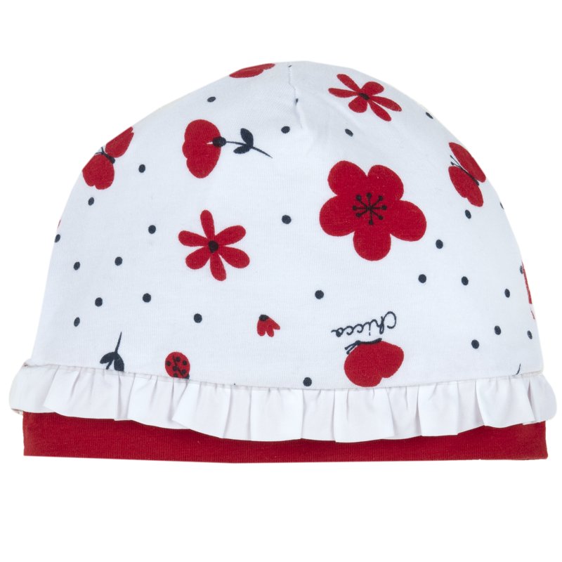 HAT - WHITE/RED