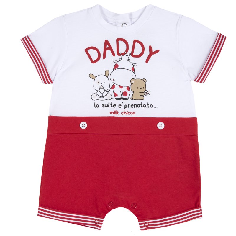 ROMPER SHORT SLEEVE - WHITE