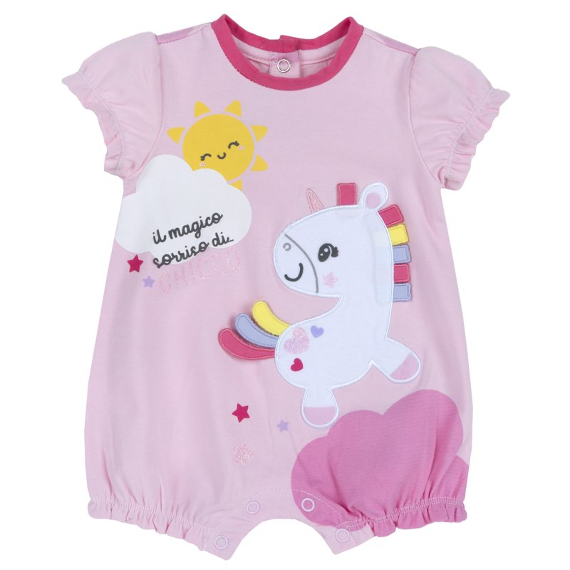 ROMPER SHORT SLEEVE - LIGHT PINK