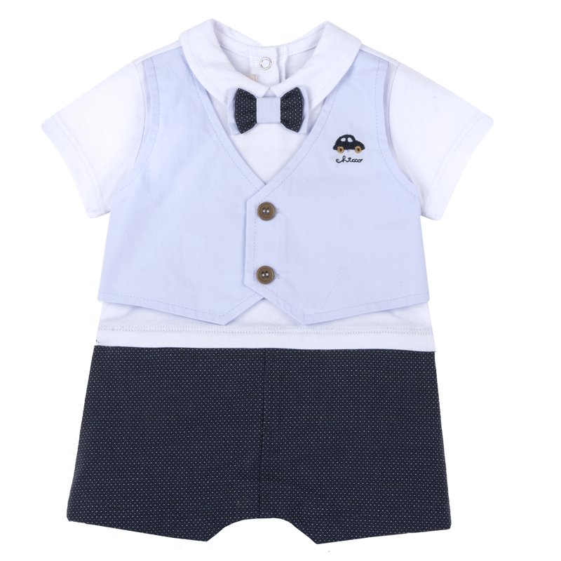 ROMPER SHORT SLEEVE - DARK BLUE