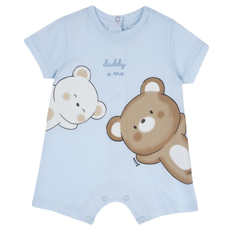 ROMPER SHORT SLEEVE - LIGHT LIGHT BLUE