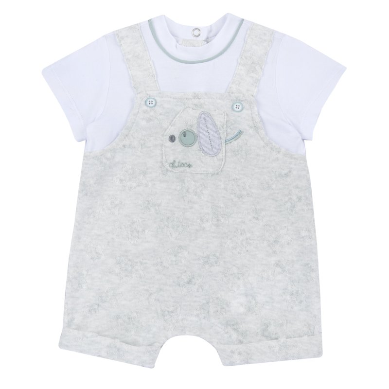 ROMPER SHORT SLEEVE - LIGHT GREY