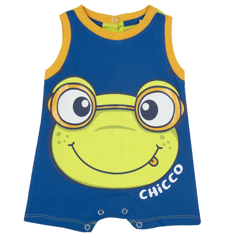 ROMPER SLEEVELESS - MEDIUM BLUE