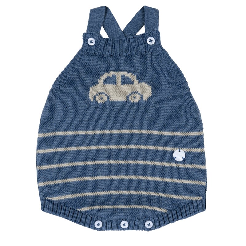 ROMPER SLEEVELESS - MEDIUM BLUE