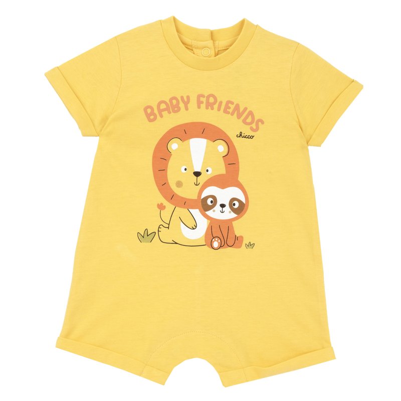 ROMPER SHORT SLEEVE - MEDIUM YELLOW