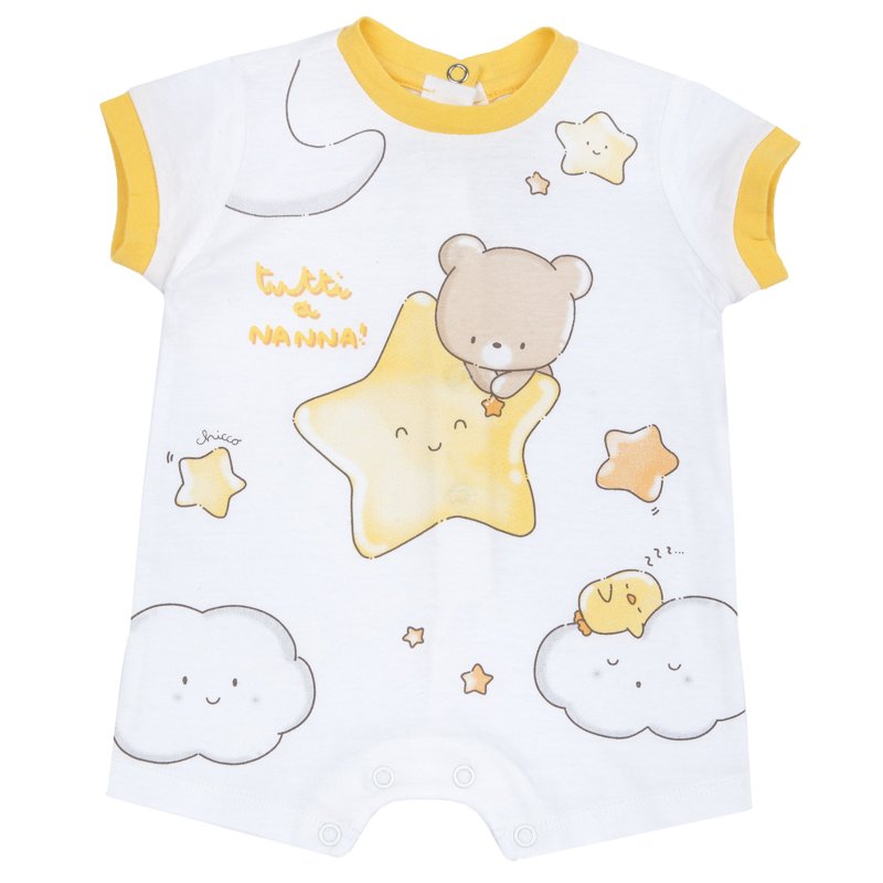 ROMPER SHORT SLEEVE - WHITE