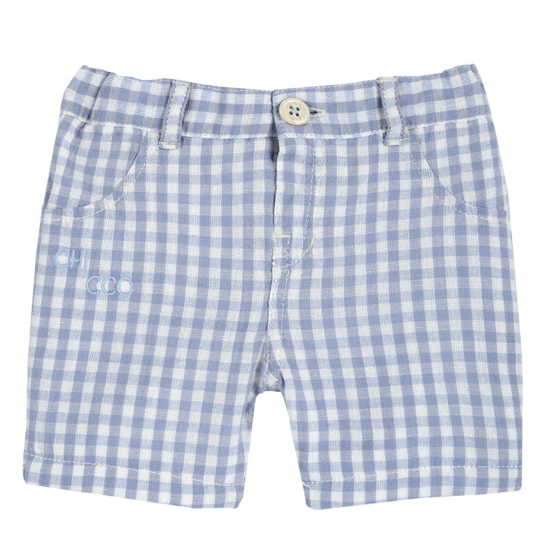 SHORTS - WHITE/LIGHT BLUE