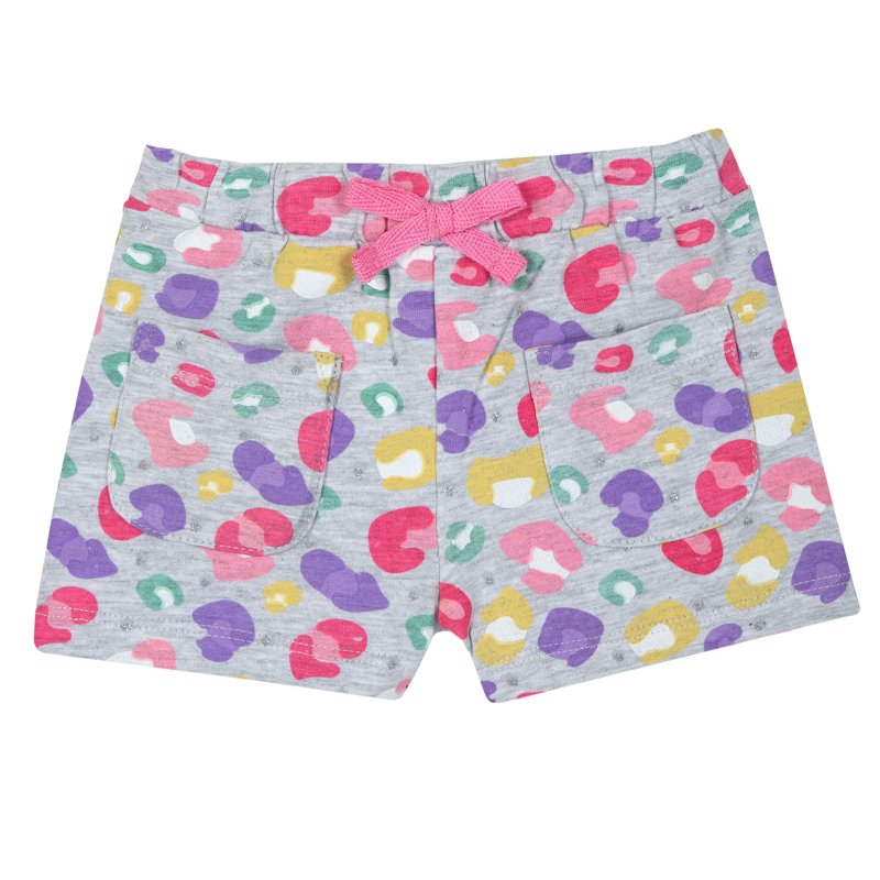 SHORTS - GREY PRINTED