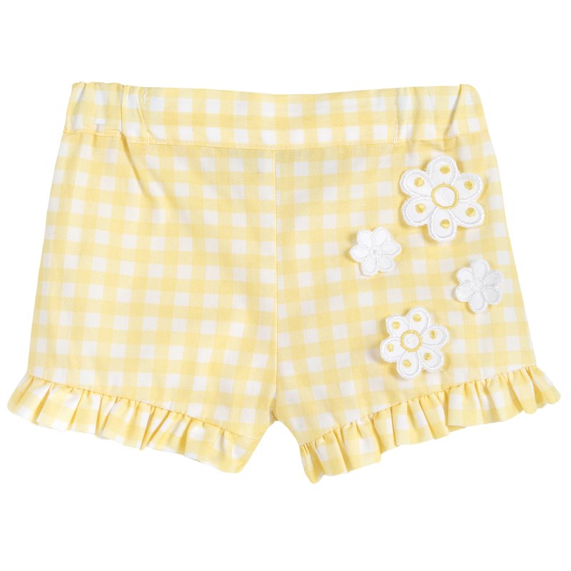 SHORTS - WHITE/YELLOW