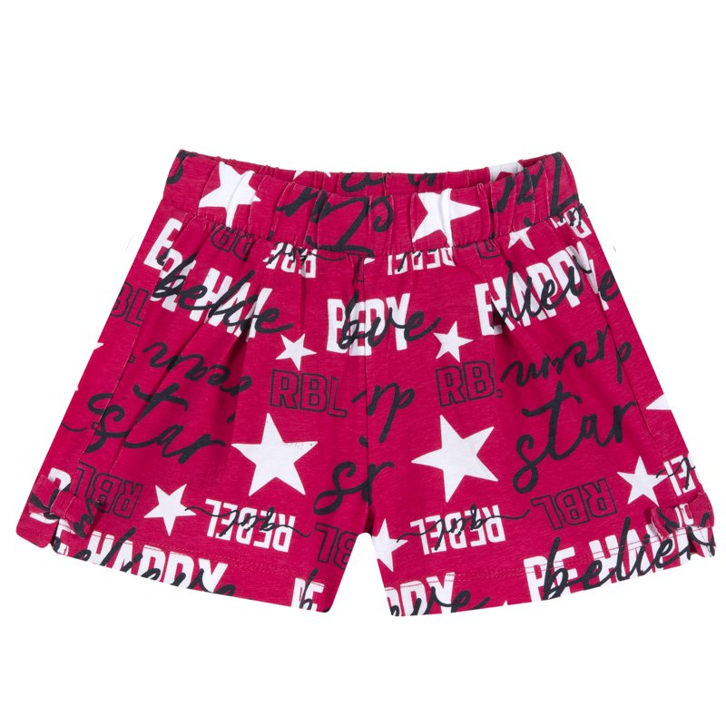SHORTS - PINK PRINTED