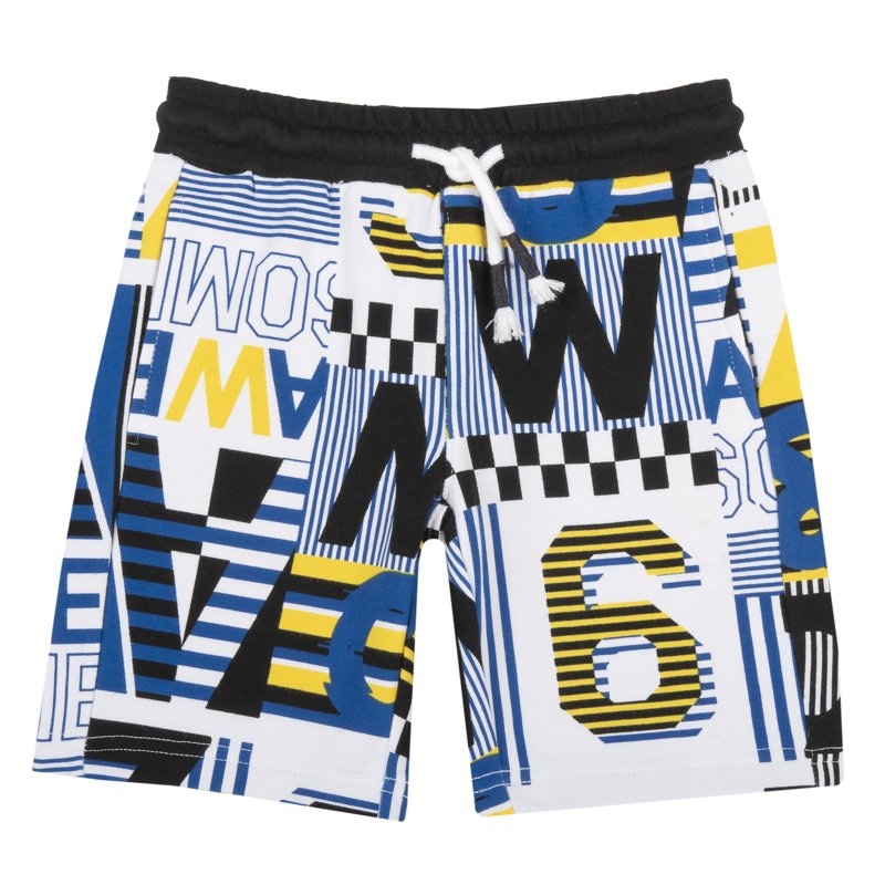 SHORTS - WHITE/BLACK