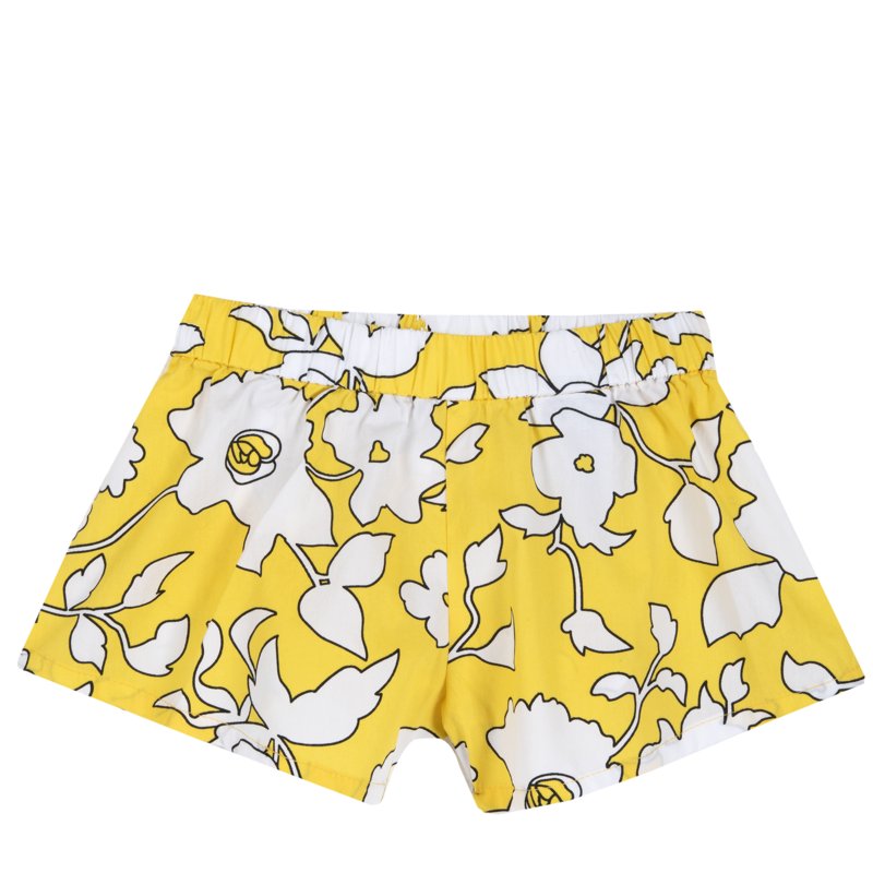 SHORTS - YELLOW PRINTED