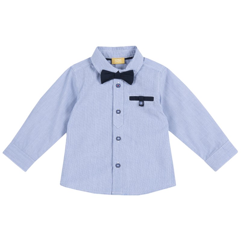 SHIRT LONG SLEEVE - LIGHT BLUE STRIPED