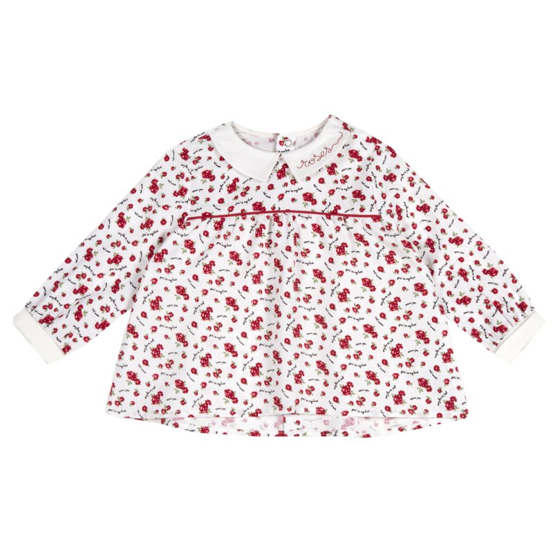 T-SHIRT LONG SLEEVE - WHITE/RED