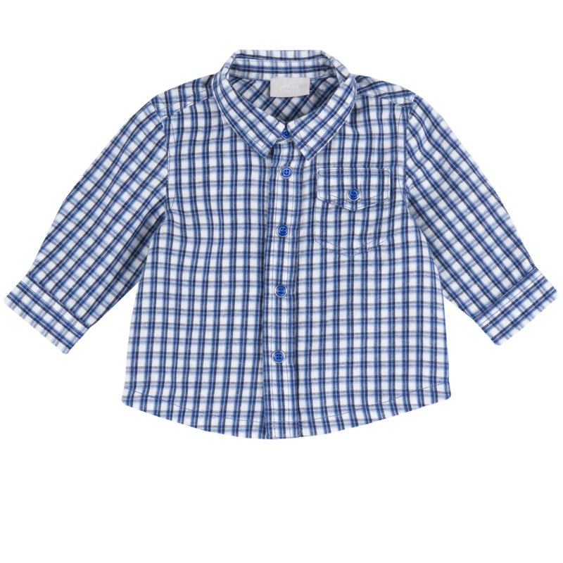 SHIRT LONG SLEEVE - MEDIUM BLUE/LIGHT BLUE