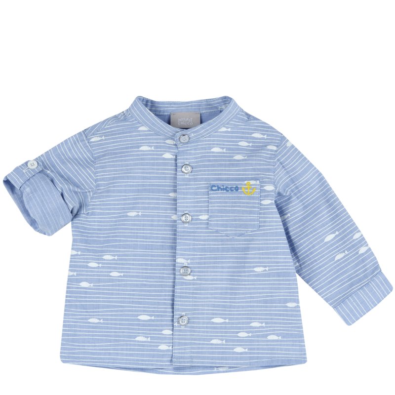 SHIRT LONG SLEEVE - DARK BLUE/LIGHT BLUE