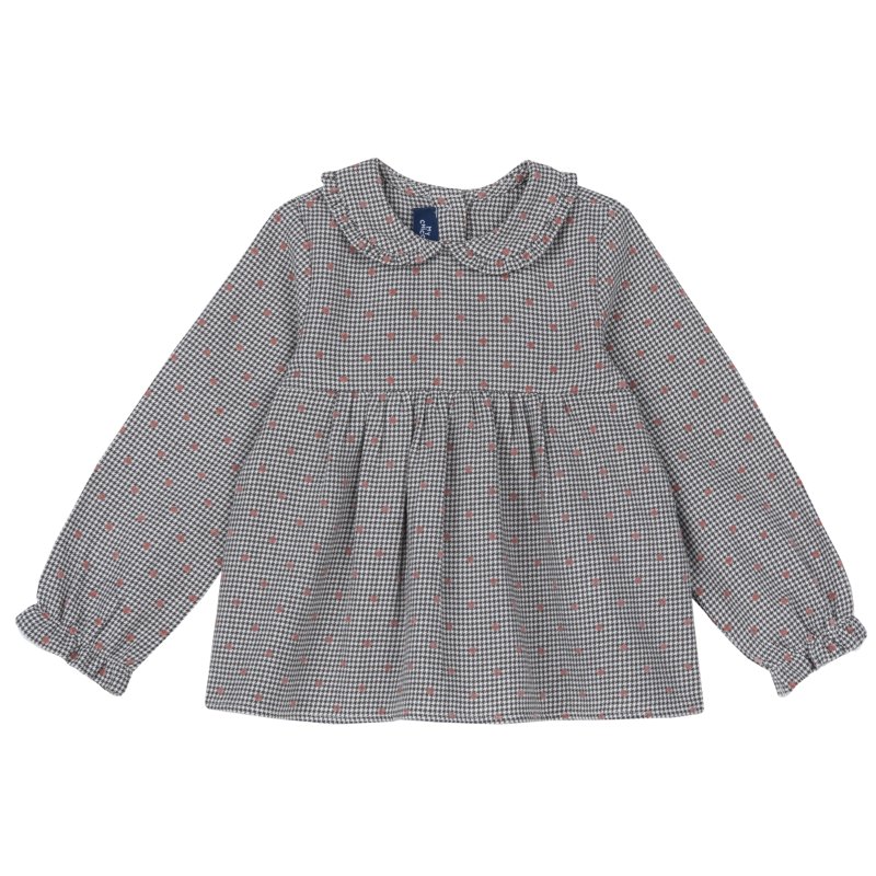 SHIRT LONG SLEEVE - NATURAL STRIPED