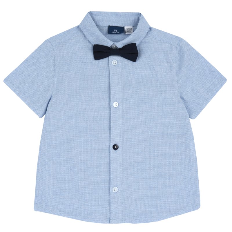 SHIRT SHORT SLEEVE - MEDIUM LIGHT BLUE