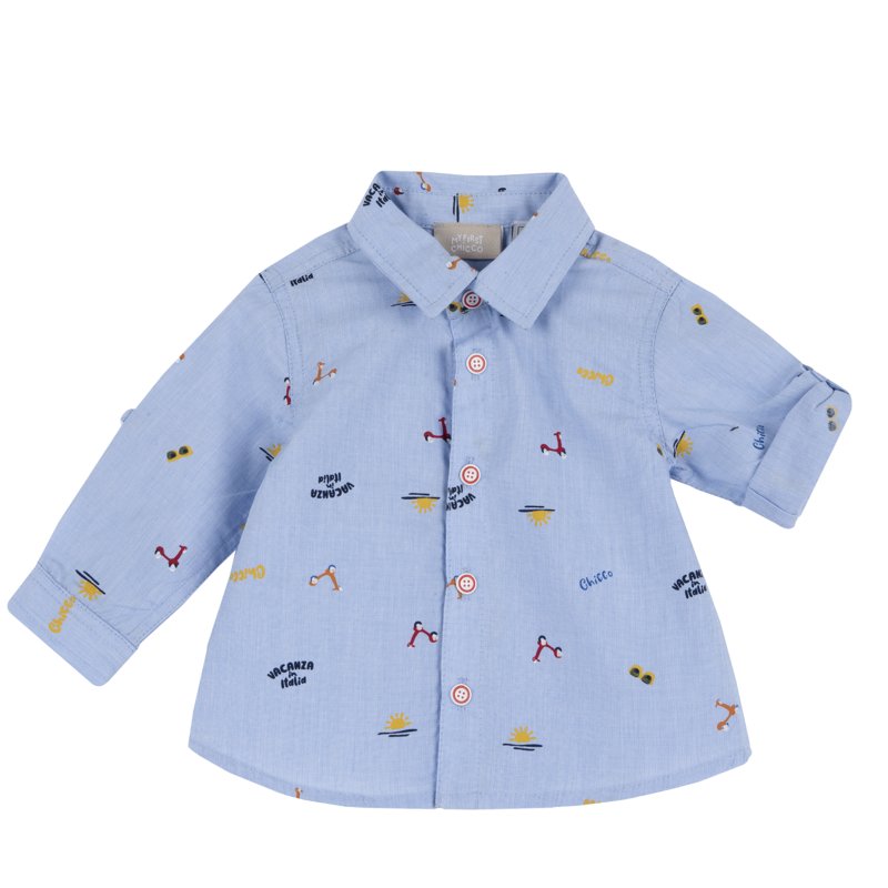 SHIRT LONG SLEEVE - MEDIUM LIGHT BLUE